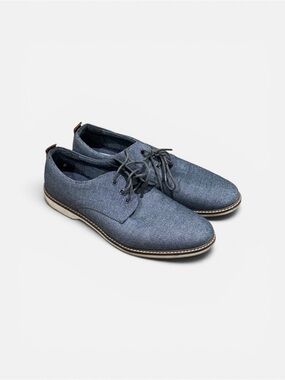 Fairlane Ryker Blue Canvas Oxford Shoes